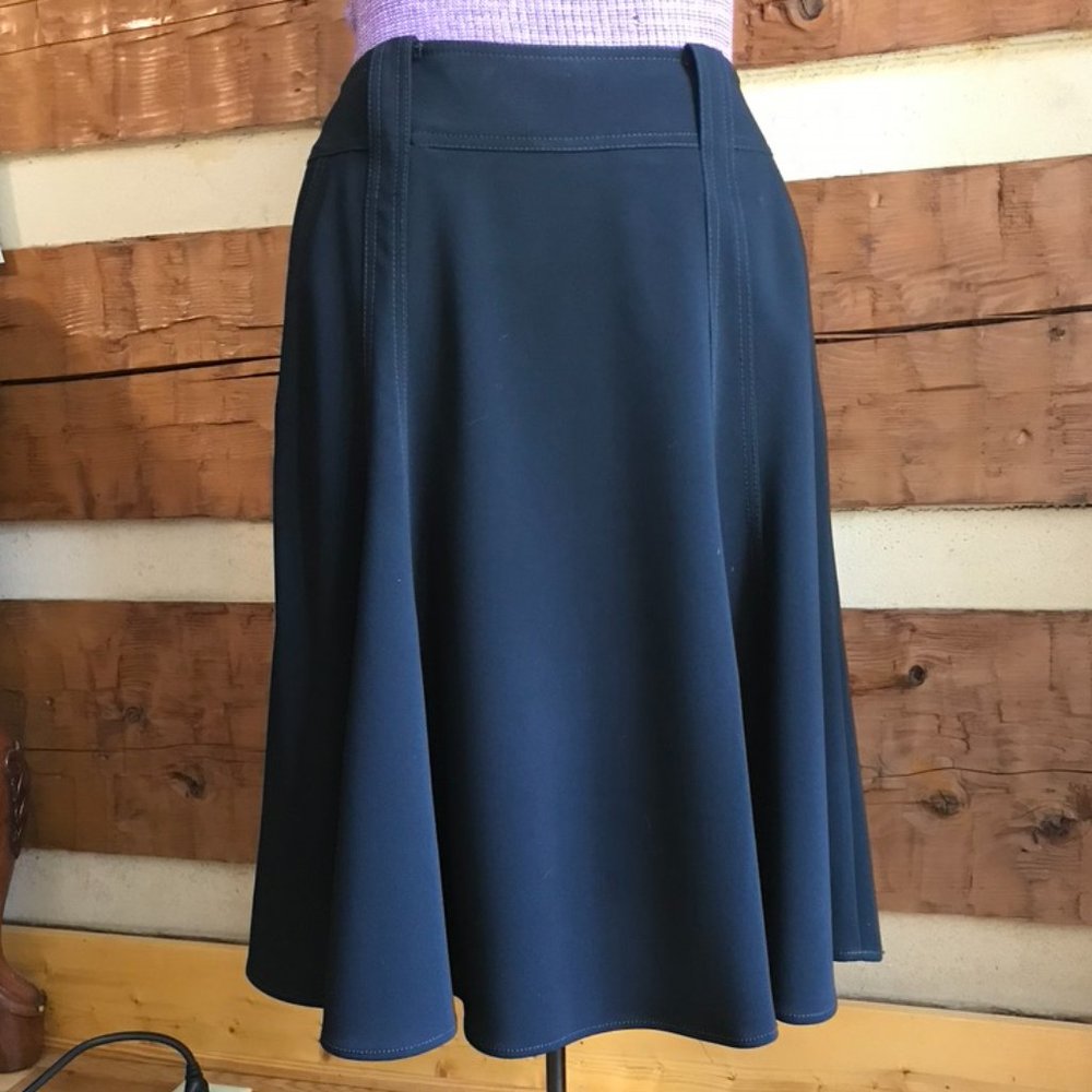 Drama Gored Black Skirt